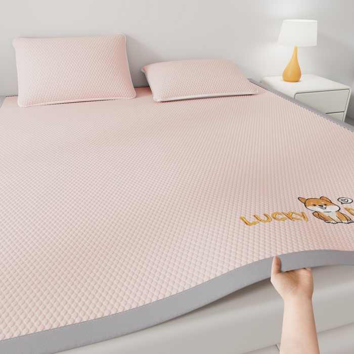 91家纺网 家纺一手货源 找家纺 （总）福来临家纺  2026新款A类凉豆豆凉感席系列PE冰豆豆席-床笠款-床席款