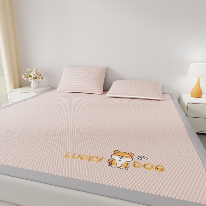 91家纺网 家纺一手货源 找家纺 （总）福来临家纺  2026新款A类凉豆豆凉感席系列PE冰豆豆席-床笠款-床席款