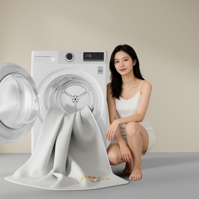 91家纺网 家纺一手货源 找家纺 福来临家纺  2026新款A类凉豆豆凉感席系列PE冰豆豆席-床笠款-床席款 幸运小狗-灰床笠款