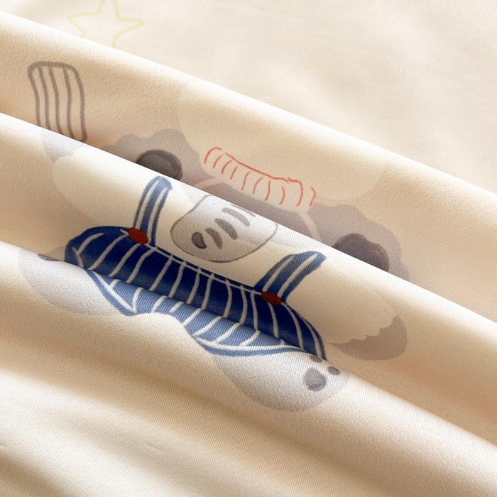 91家纺网 家纺一手货源 找家纺 大彩家居 2026新款韩版卡通治愈系凉感空调被 小象米其林