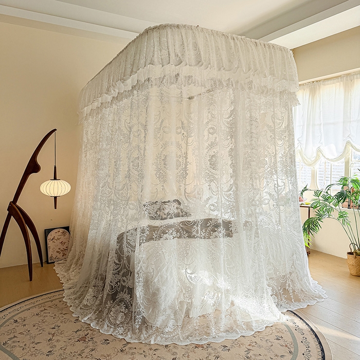91家纺网 家纺一手货源 找家纺 （总）都市缘蚊帐 2026新款浪漫303新款欧式蕾丝轨道蚊帐
