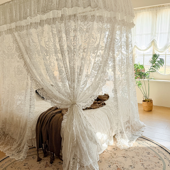 91家纺网 家纺一手货源 找家纺 （总）都市缘蚊帐 2026新款浪漫303新款欧式蕾丝轨道蚊帐