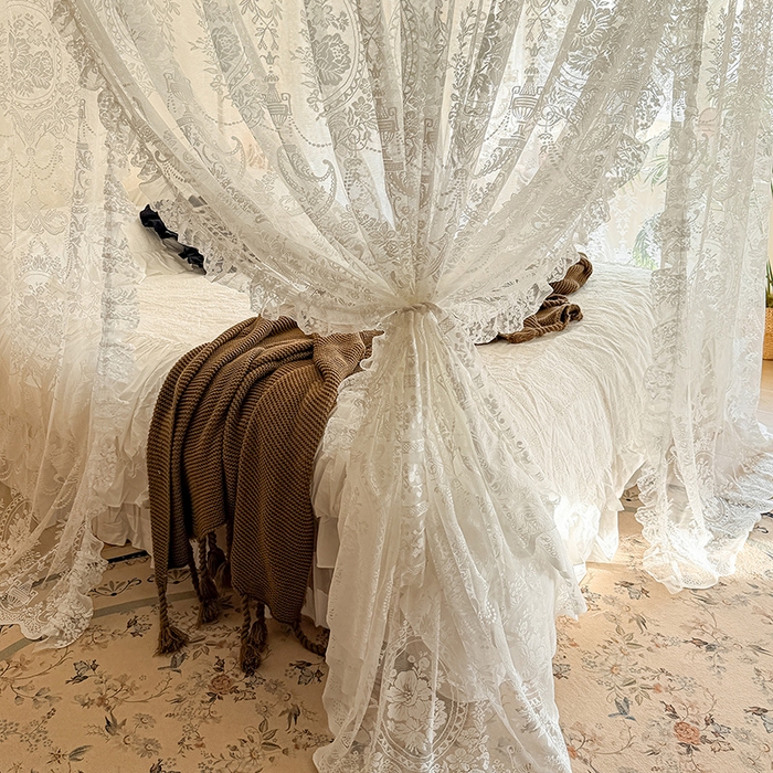 91家纺网 家纺一手货源 找家纺 （总）都市缘蚊帐 2026新款浪漫303新款欧式蕾丝轨道蚊帐