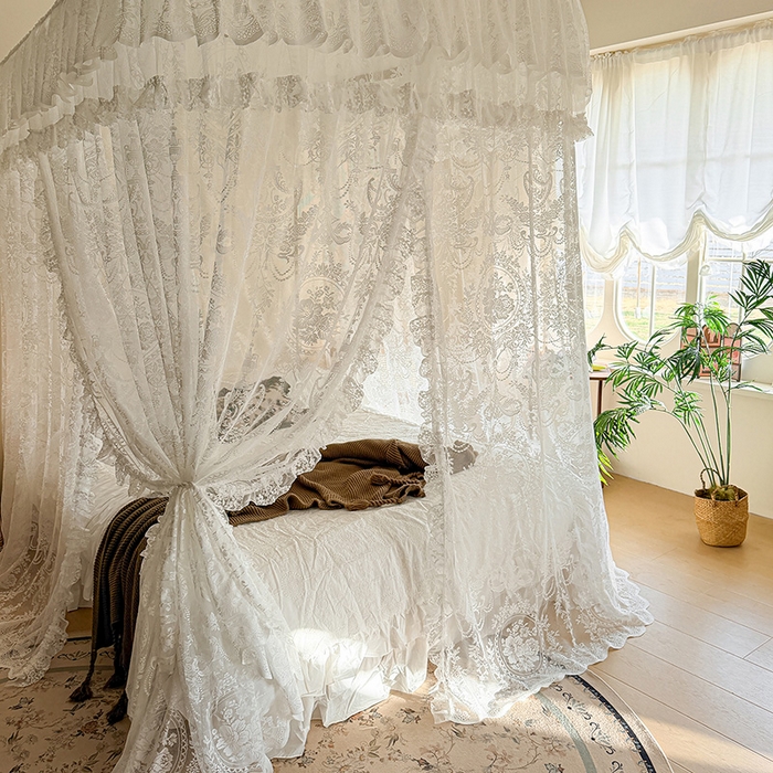 91家纺网 家纺一手货源 找家纺 （总）都市缘蚊帐 2026新款浪漫303新款欧式蕾丝轨道蚊帐