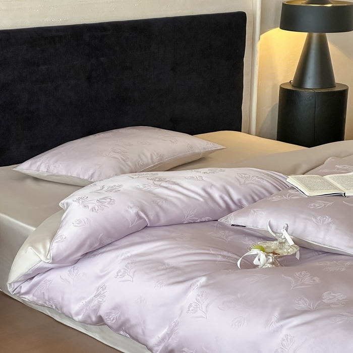 91家纺网 家纺一手货源 找家纺 （总）玉宇阁家居 2025新款60S兰精天丝大提花四件套