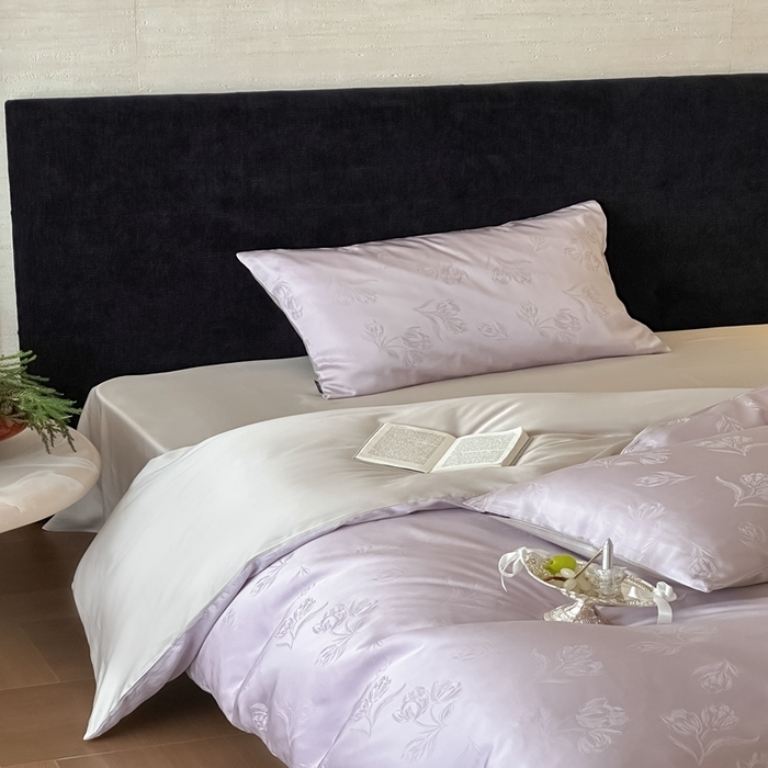 91家纺网 家纺一手货源 找家纺 （总）玉宇阁家居 2025新款60S兰精天丝大提花四件套