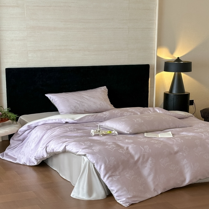 91家纺网 家纺一手货源 找家纺 （总）玉宇阁家居 2025新款60S兰精天丝大提花四件套