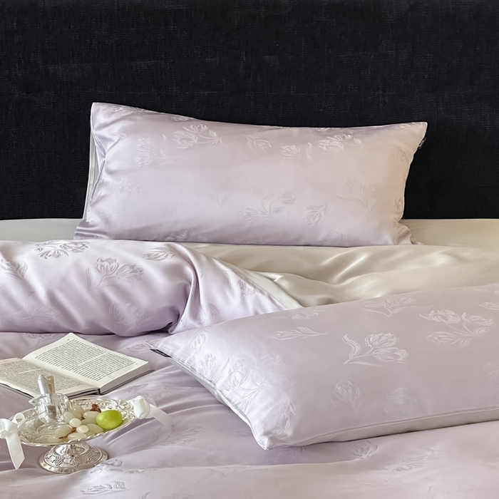 91家纺网 家纺一手货源 找家纺 （总）玉宇阁家居 2025新款60S兰精天丝大提花四件套