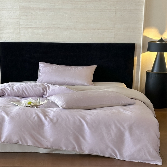 91家纺网 家纺一手货源 找家纺 （总）玉宇阁家居 2025新款60S兰精天丝大提花四件套