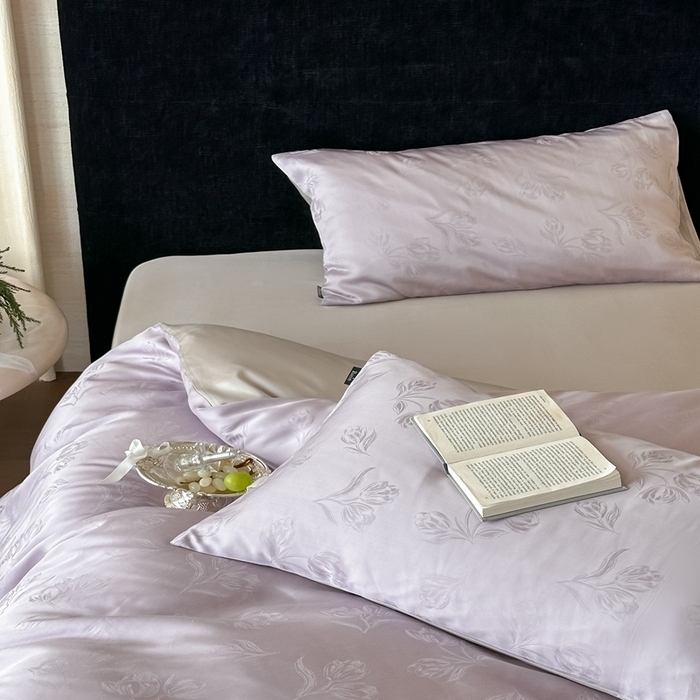 91家纺网 家纺一手货源 找家纺 （总）玉宇阁家居 2025新款60S兰精天丝大提花四件套