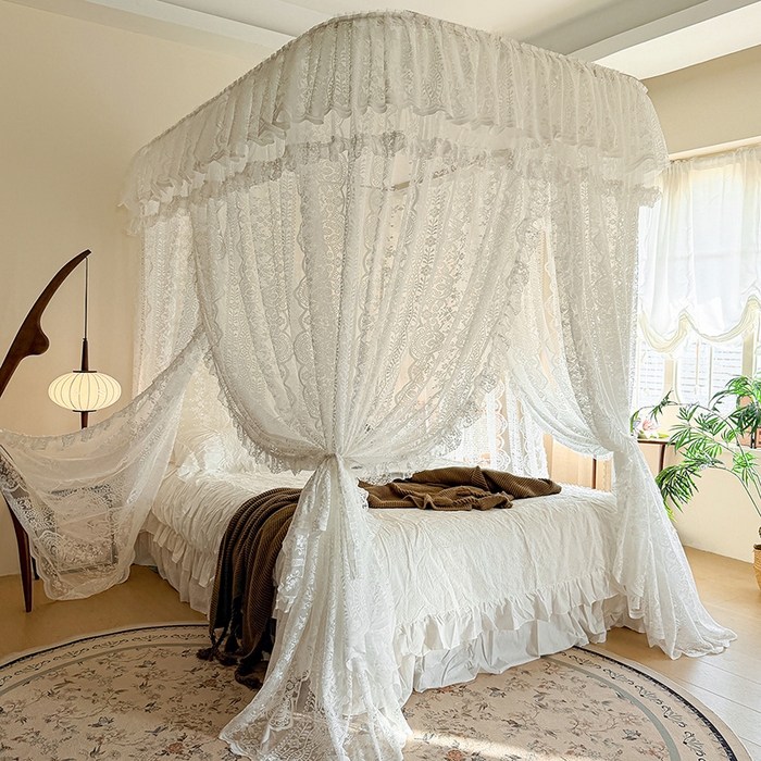 91家纺网 家纺一手货源 找家纺 （总）都市缘蚊帐 2026新款浪漫303新款欧式蕾丝轨道蚊帐