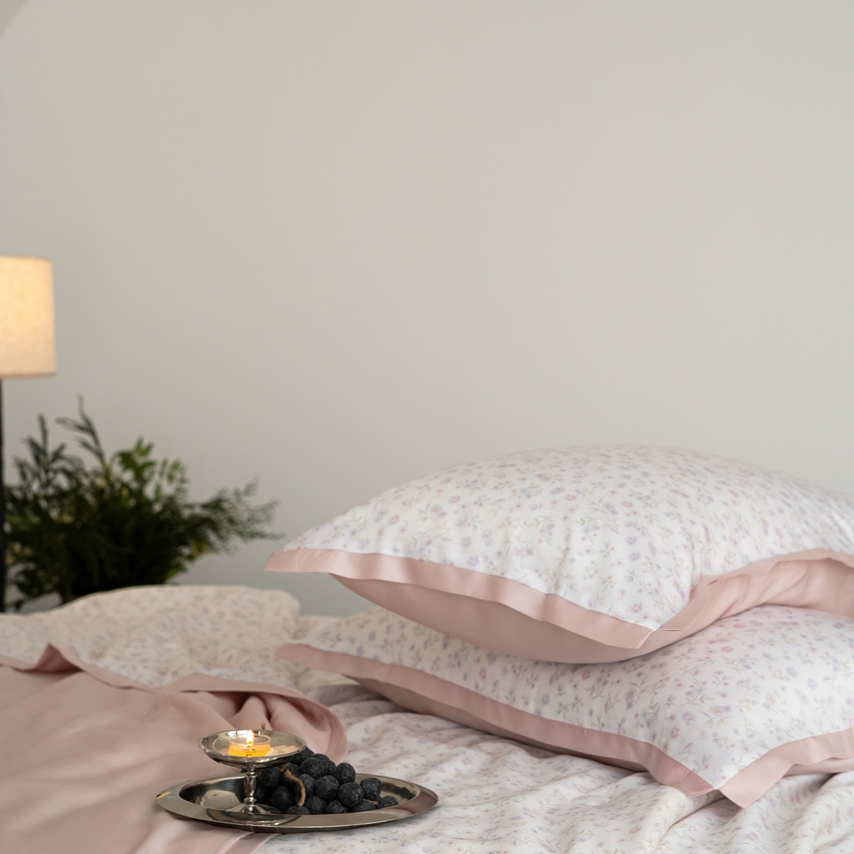 91家纺网 家纺一手货源 找家纺 黛舒家居 2026年春夏款50S天丝夏被四件套 茶汐梦