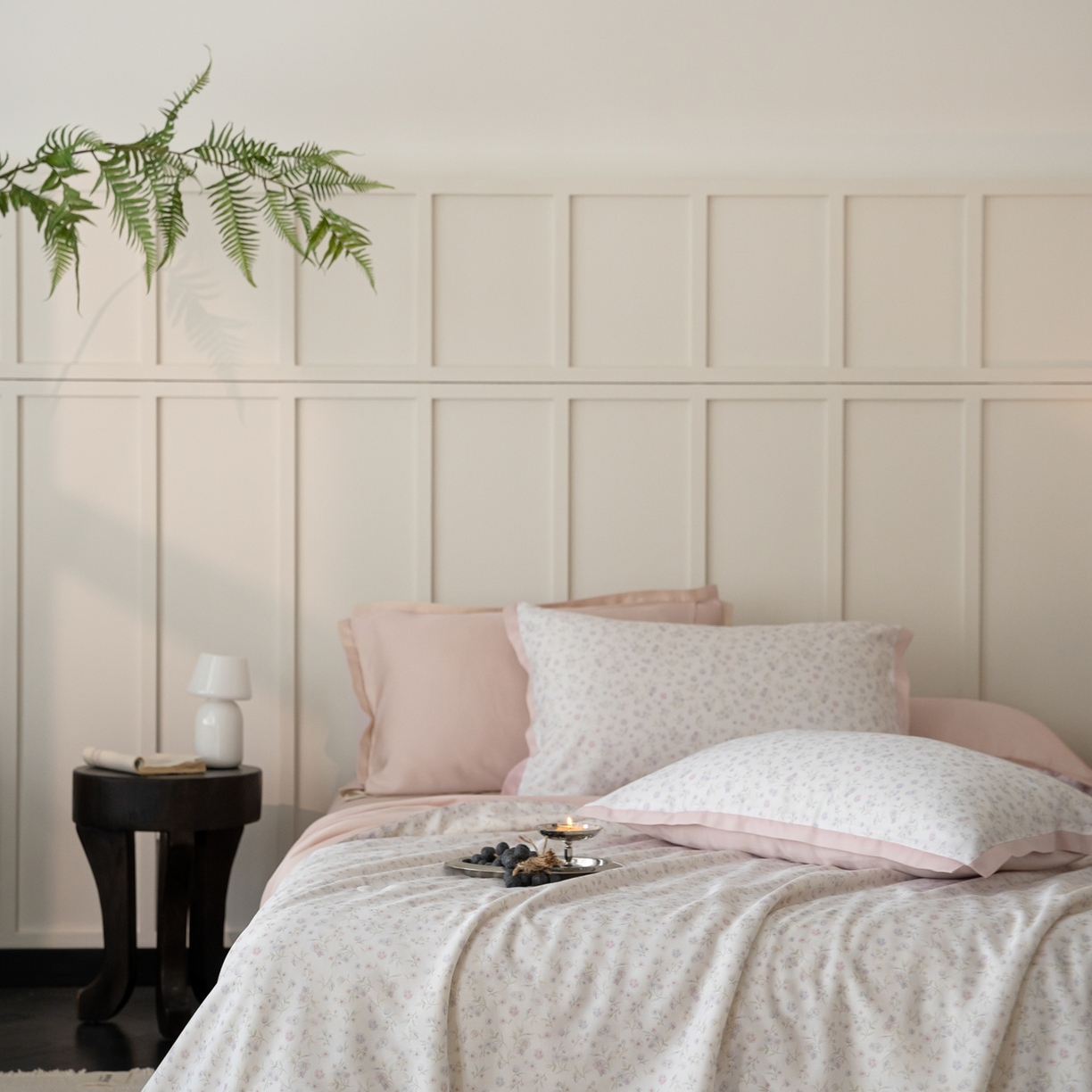 91家纺网 家纺一手货源 找家纺 黛舒家居 2026年春夏款50S天丝夏被四件套 茶汐梦