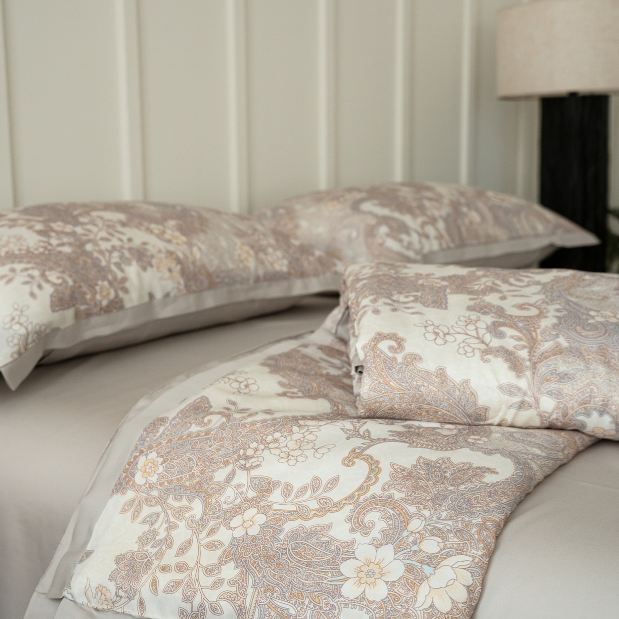 91家纺网 家纺一手货源 找家纺 黛舒家居 2026年春夏款50S天丝夏被四件套 梵洛特