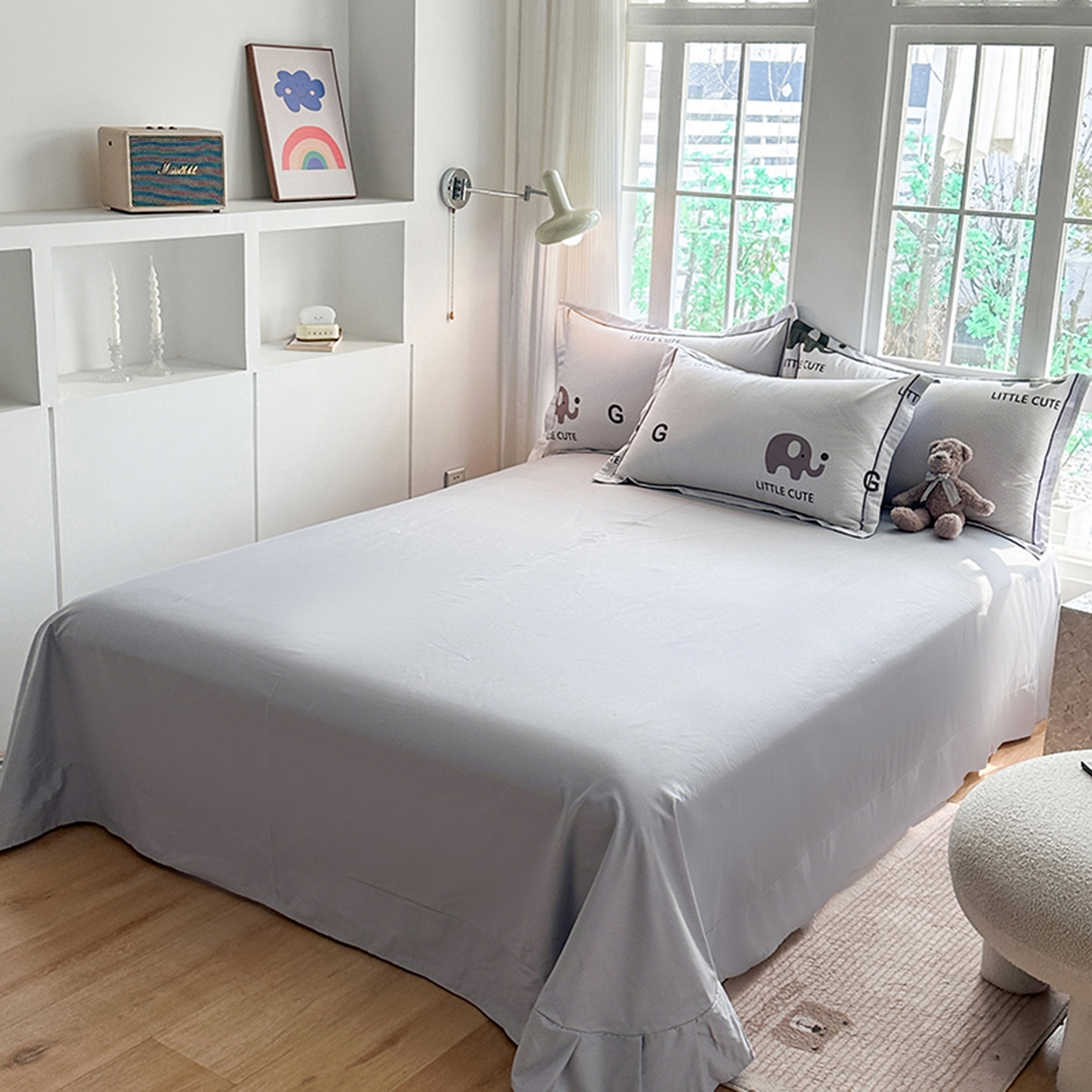 91家纺网 家纺一手货源 找家纺 眷恋家纺 2026新款全棉春夏铂金棉13376数码印花四件套 万象更新-咖