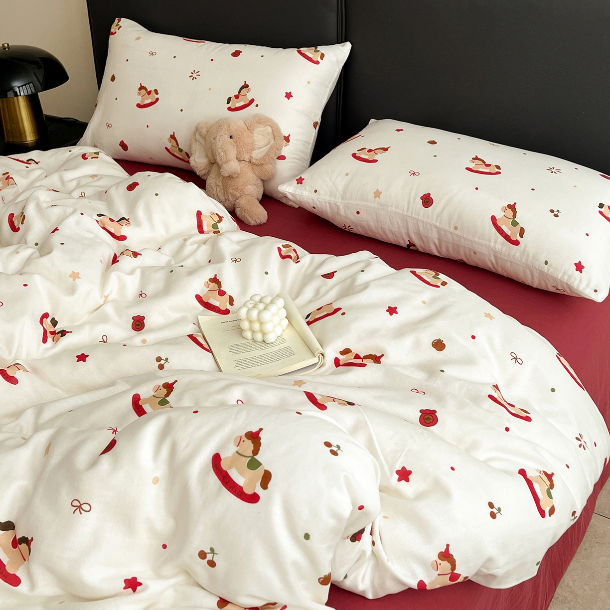 仟网汇 2025新款全棉纯棉层纱四件套 马上有钱