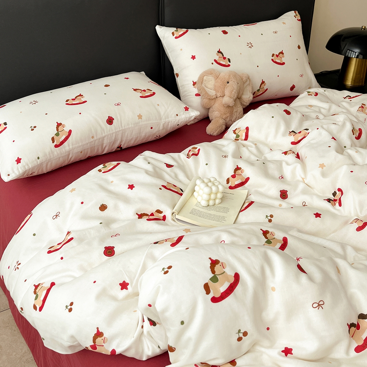 91家纺网 家纺一手货源 找家纺 仟网汇 2025新款全棉纯棉层纱四件套 马上有钱