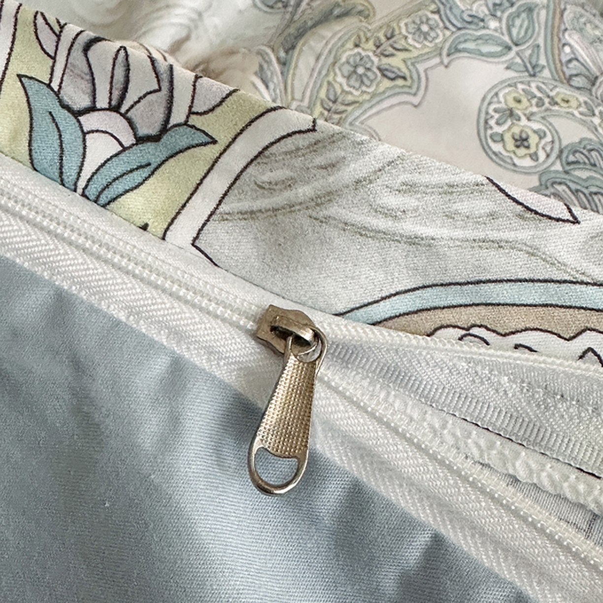 91家纺网 家纺一手货源 找家纺 眷恋家纺 2026新款全棉春夏铂金棉13376数码印花四件套 维多利亚-兰