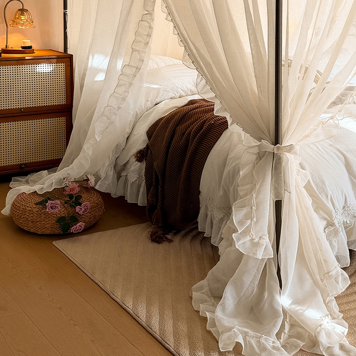 91家纺网 家纺一手货源 找家纺 （总）都市缘蚊帐 2026新款浪漫905多丽棉纱落地宫廷蚊帐