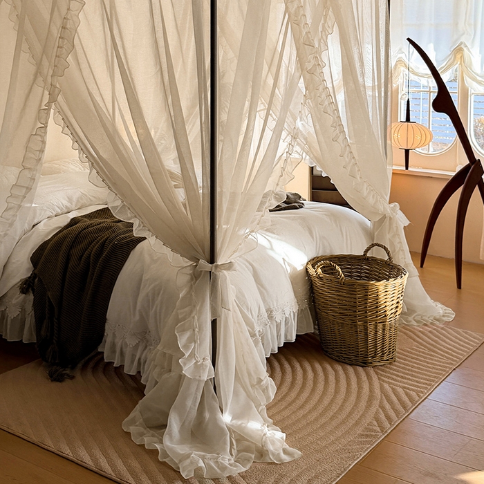 91家纺网 家纺一手货源 找家纺 （总）都市缘蚊帐 2026新款浪漫905多丽棉纱落地宫廷蚊帐