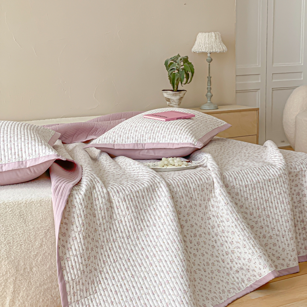 91家纺网 家纺一手货源 找家纺 （总）黛舒家居 2026年春夏款纱洗莫代尔夹棉单床单床单单件床单三件套