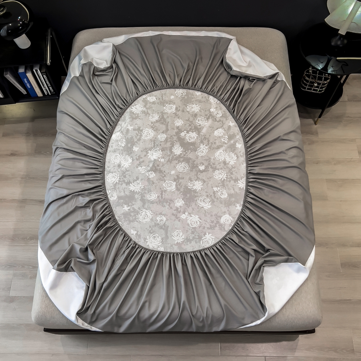 91家纺网 家纺一手货源 找家纺 许林家纺 2026新款数码印花超级凉感席床笠款 予光