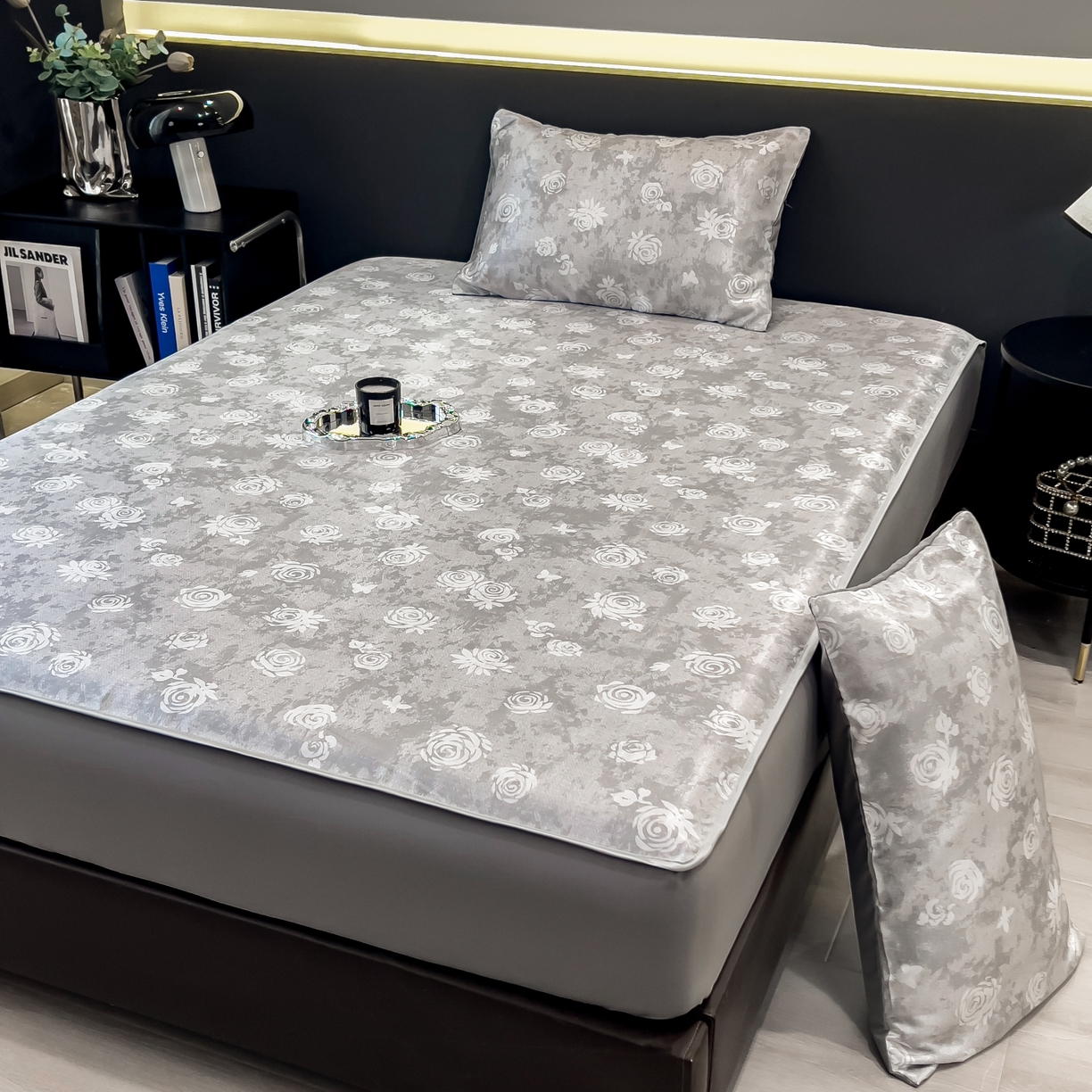 91家纺网 家纺一手货源 找家纺 许林家纺 2026新款数码印花超级凉感席床笠款 予光