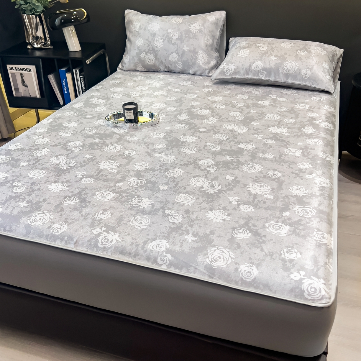 91家纺网 家纺一手货源 找家纺 许林家纺 2026新款数码印花超级凉感席床笠款 予光