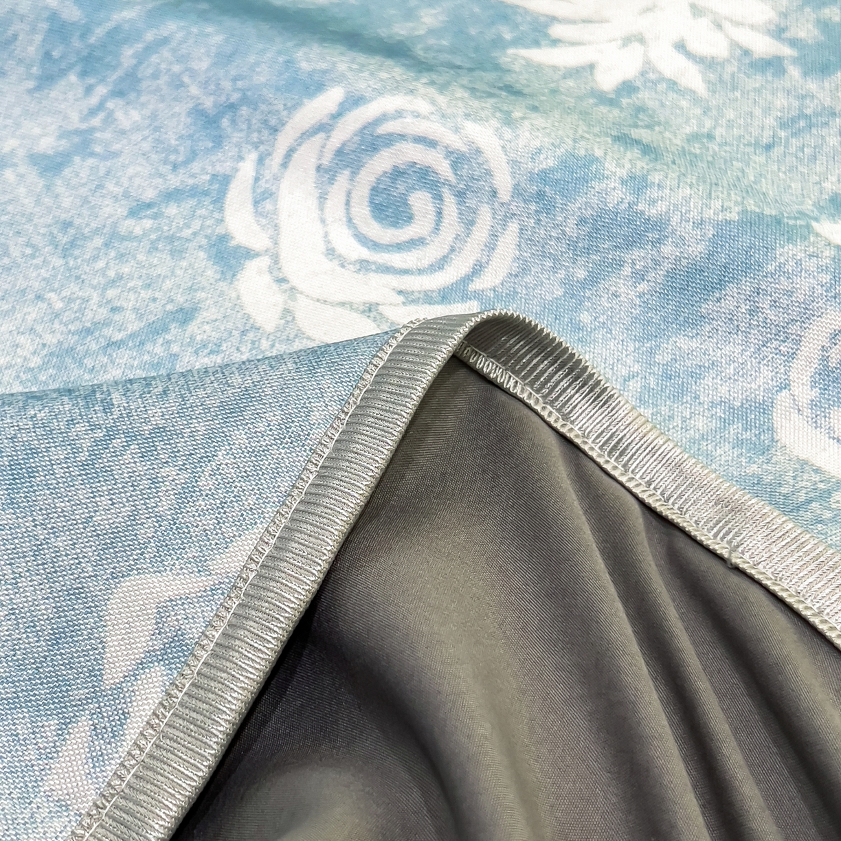 91家纺网 家纺一手货源 找家纺 许林家纺 2026新款数码印花超级凉感席床笠款 初墨