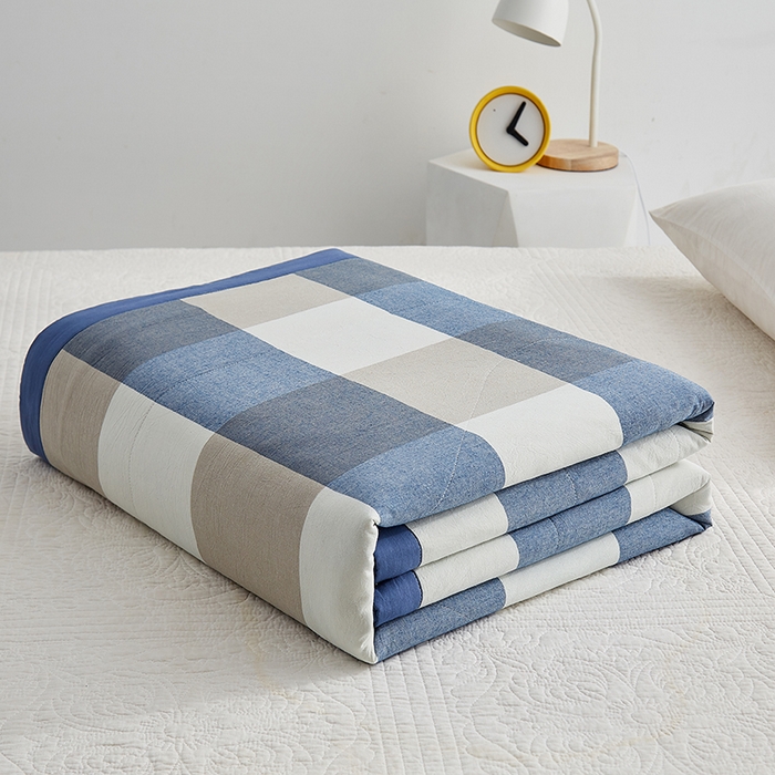 格子铺 2026新款水洗棉格子系列棉花被夏被夏凉被空调被 独处