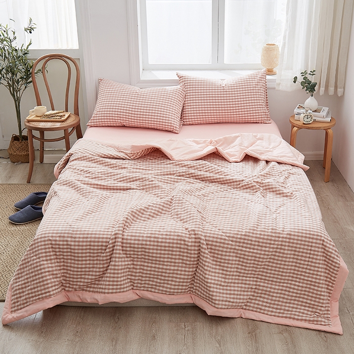 91家纺网 家纺一手货源 找家纺 （总）格子铺 2026新款水洗棉格子系列棉花被夏被夏凉被空调被