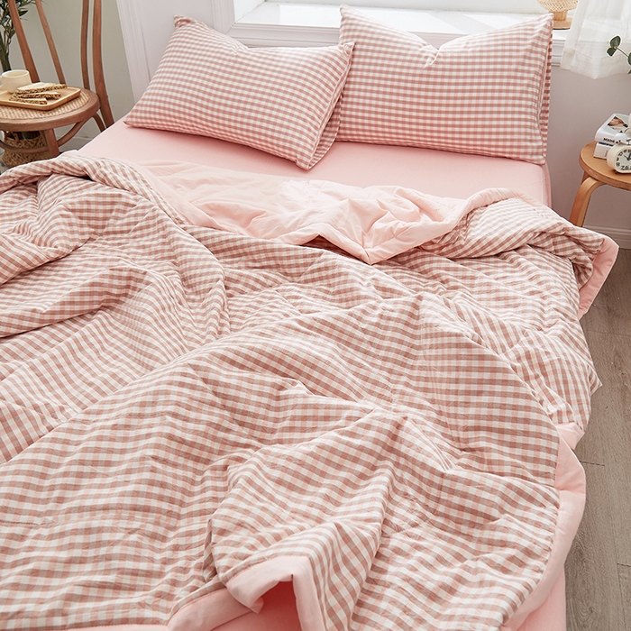 91家纺网 家纺一手货源 找家纺 （总）格子铺 2026新款水洗棉格子系列棉花被夏被夏凉被空调被