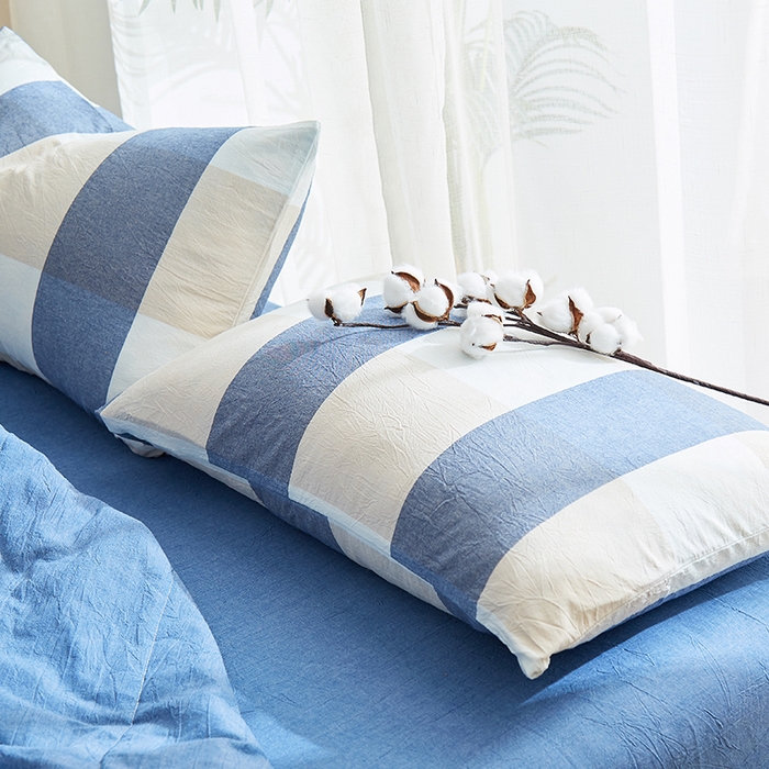 91家纺网 家纺一手货源 找家纺 格子铺 2026新款水洗棉格子系列棉花被夏被夏凉被空调被 独处