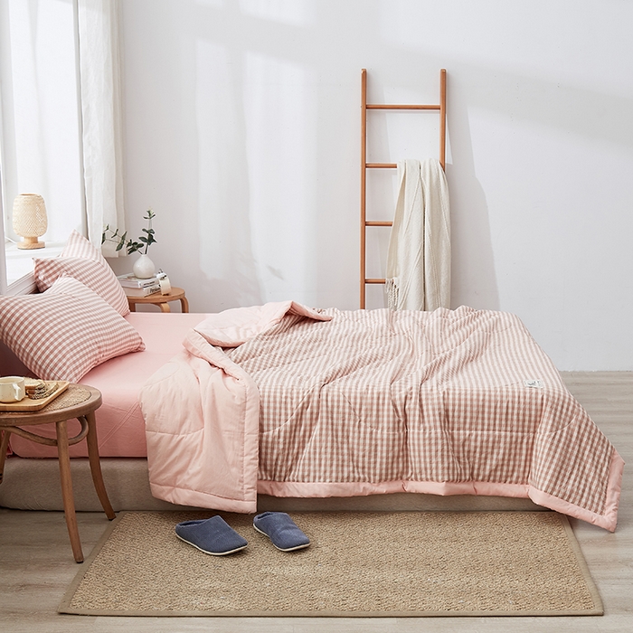 91家纺网 家纺一手货源 找家纺 （总）格子铺 2026新款水洗棉格子系列棉花被夏被夏凉被空调被