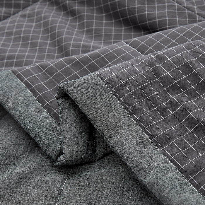 91家纺网 家纺一手货源 找家纺 格子铺 2026新款水洗棉格子系列棉花被夏被夏凉被空调被 夜明