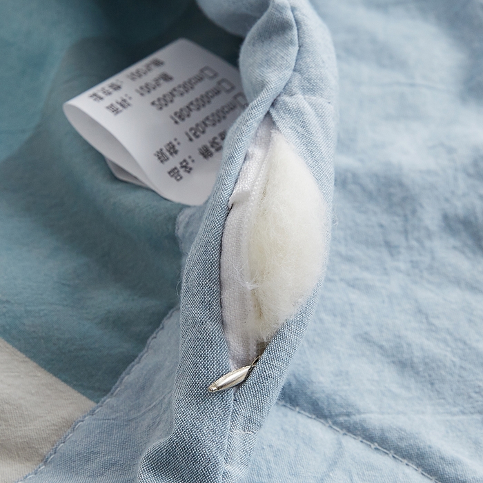 91家纺网 家纺一手货源 找家纺 格子铺 2026新款水洗棉格子系列棉花被夏被夏凉被空调被 雅致