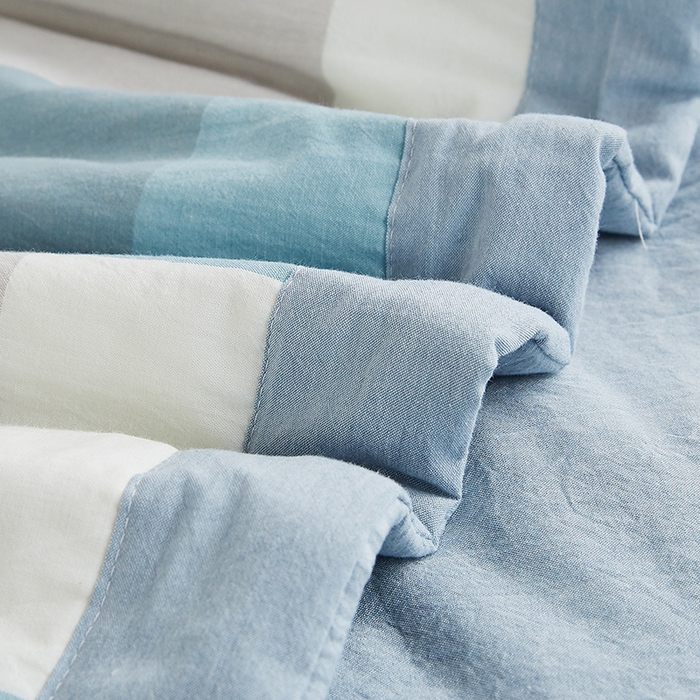 91家纺网 家纺一手货源 找家纺 格子铺 2026新款水洗棉格子系列棉花被夏被夏凉被空调被 雅致