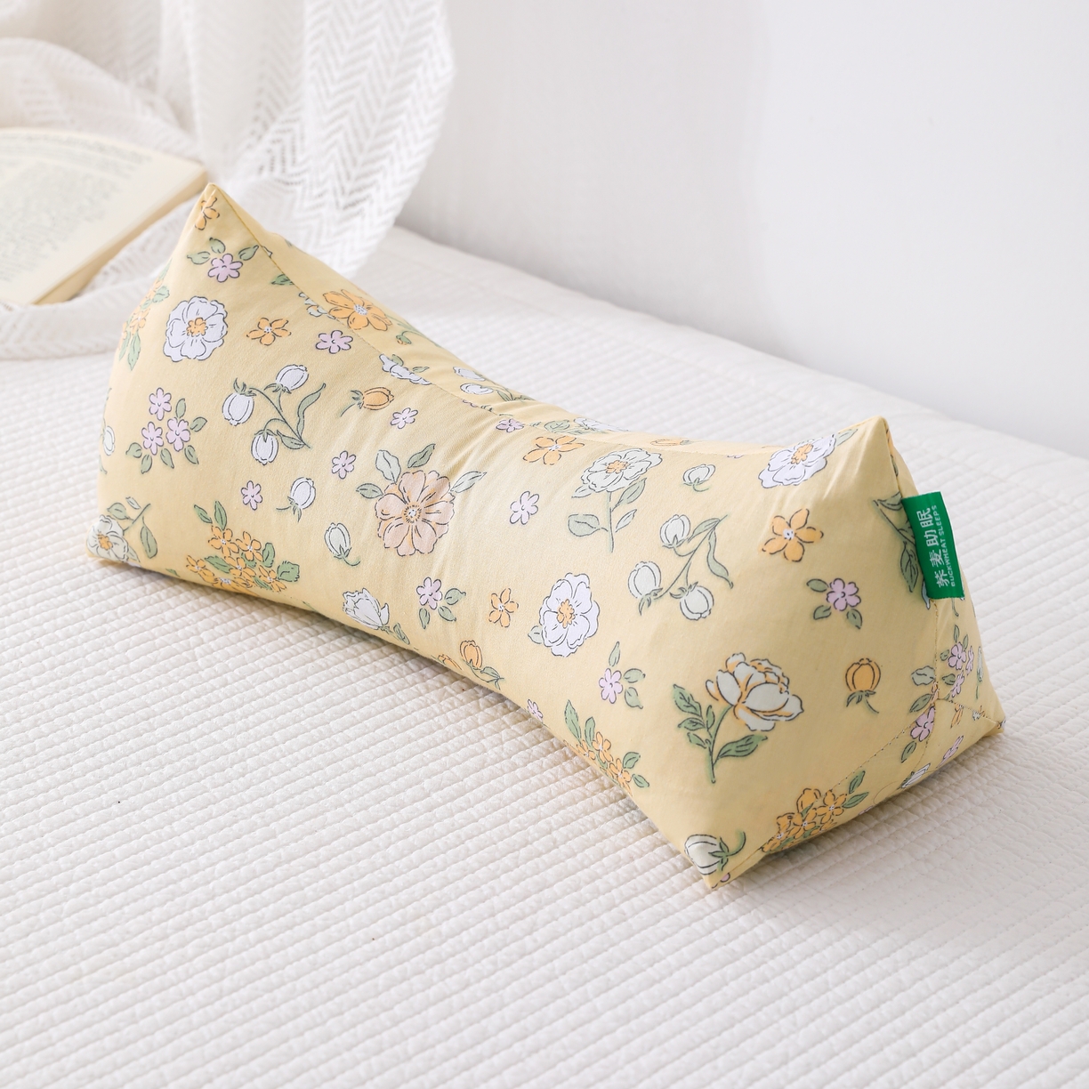 （总）芯洲 2026新款田园小清新骨头劲椎三角荞麦枕-浪漫花园