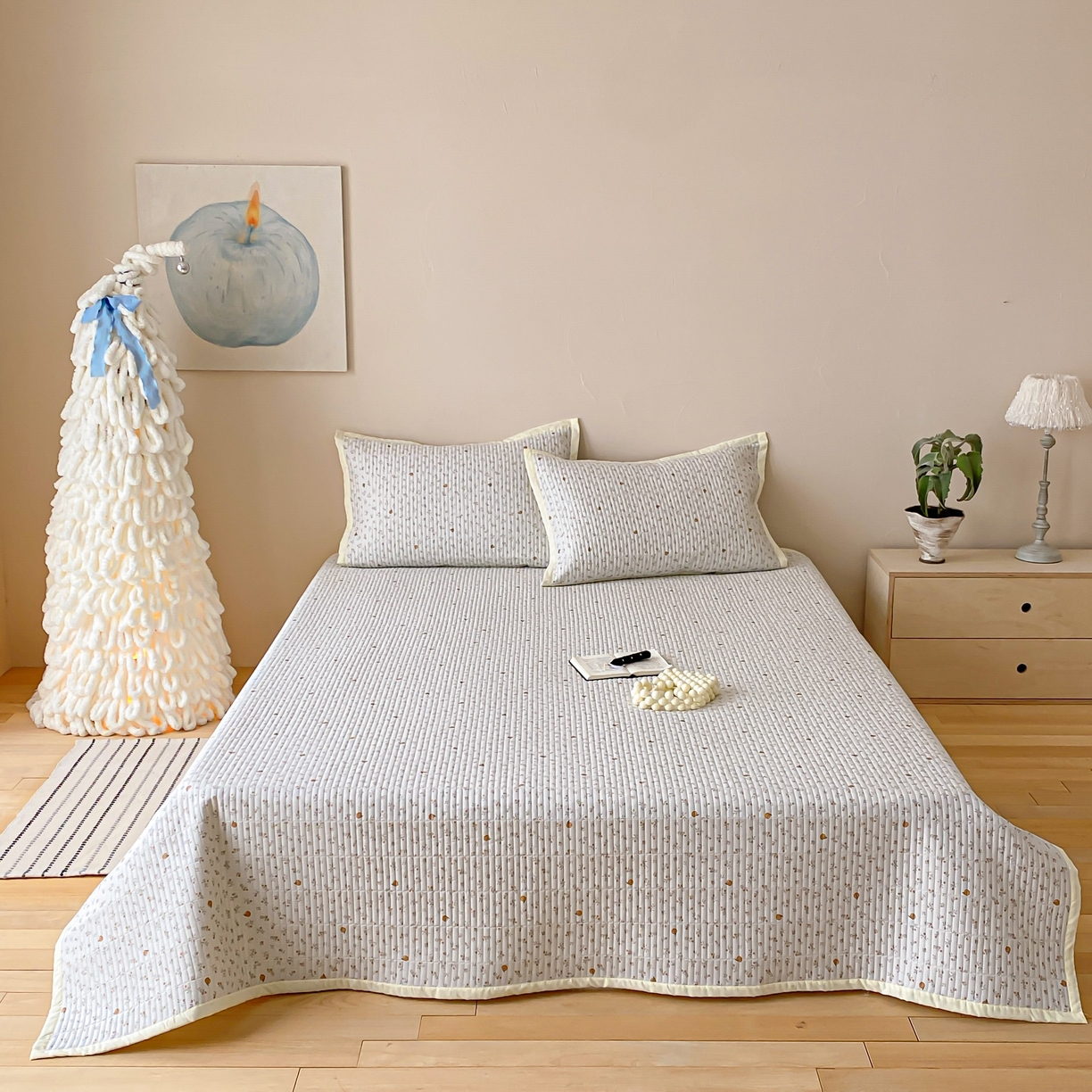 91家纺网 家纺一手货源 找家纺 （总）黛舒家居 2026年春夏款纱洗莫代尔夹棉单床单床单单件床单三件套