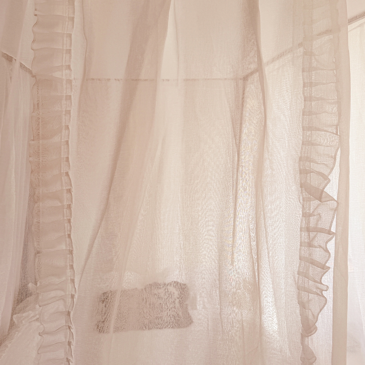 91家纺网 家纺一手货源 找家纺 都市缘蚊帐 2026新款3302多丽棉纱伸缩宫廷蚊帐 3302-粉扑色