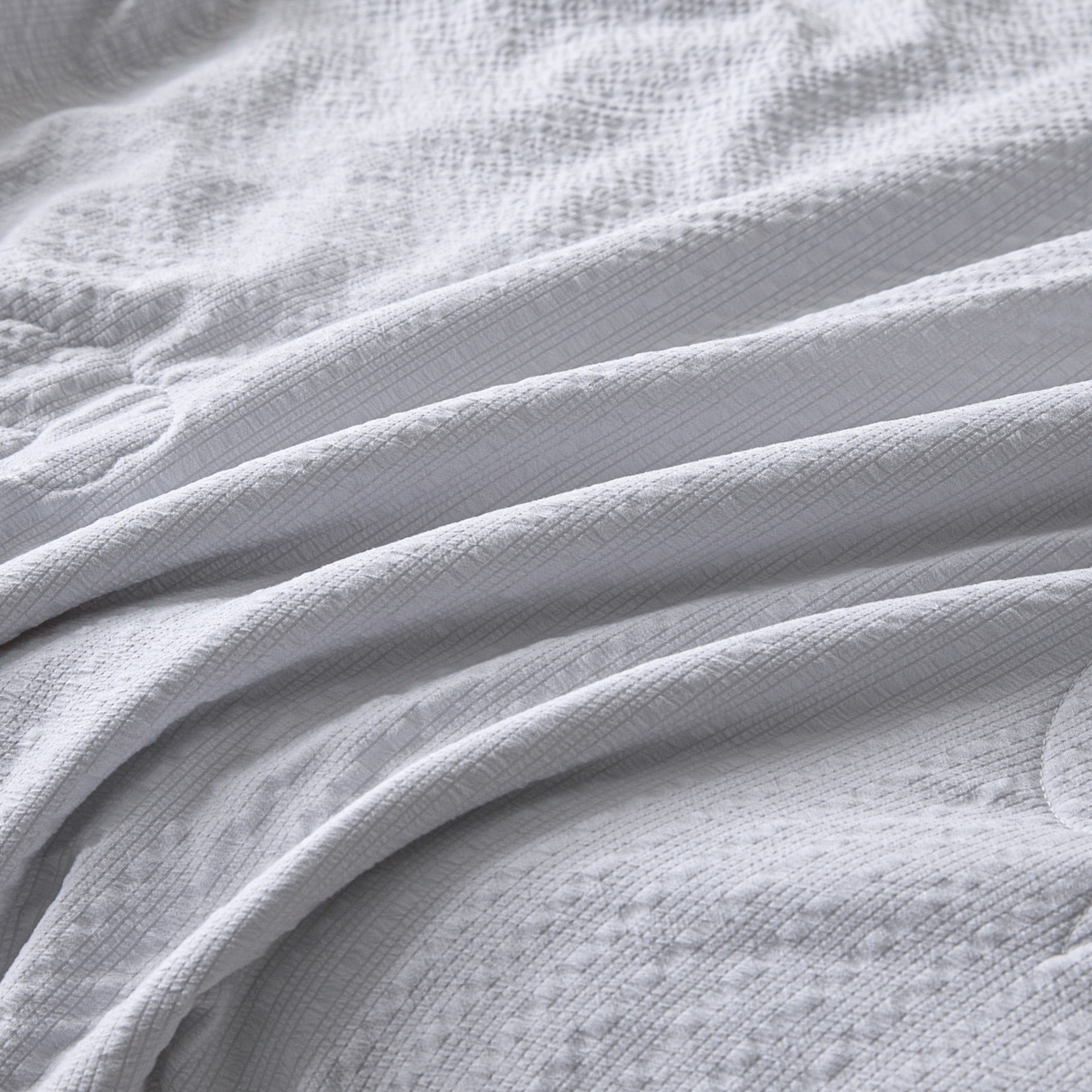 91家纺网 家纺一手货源 找家纺 利欧 2026新款A类提花泡泡棉花夏被夏凉被空调被 泡泡灰