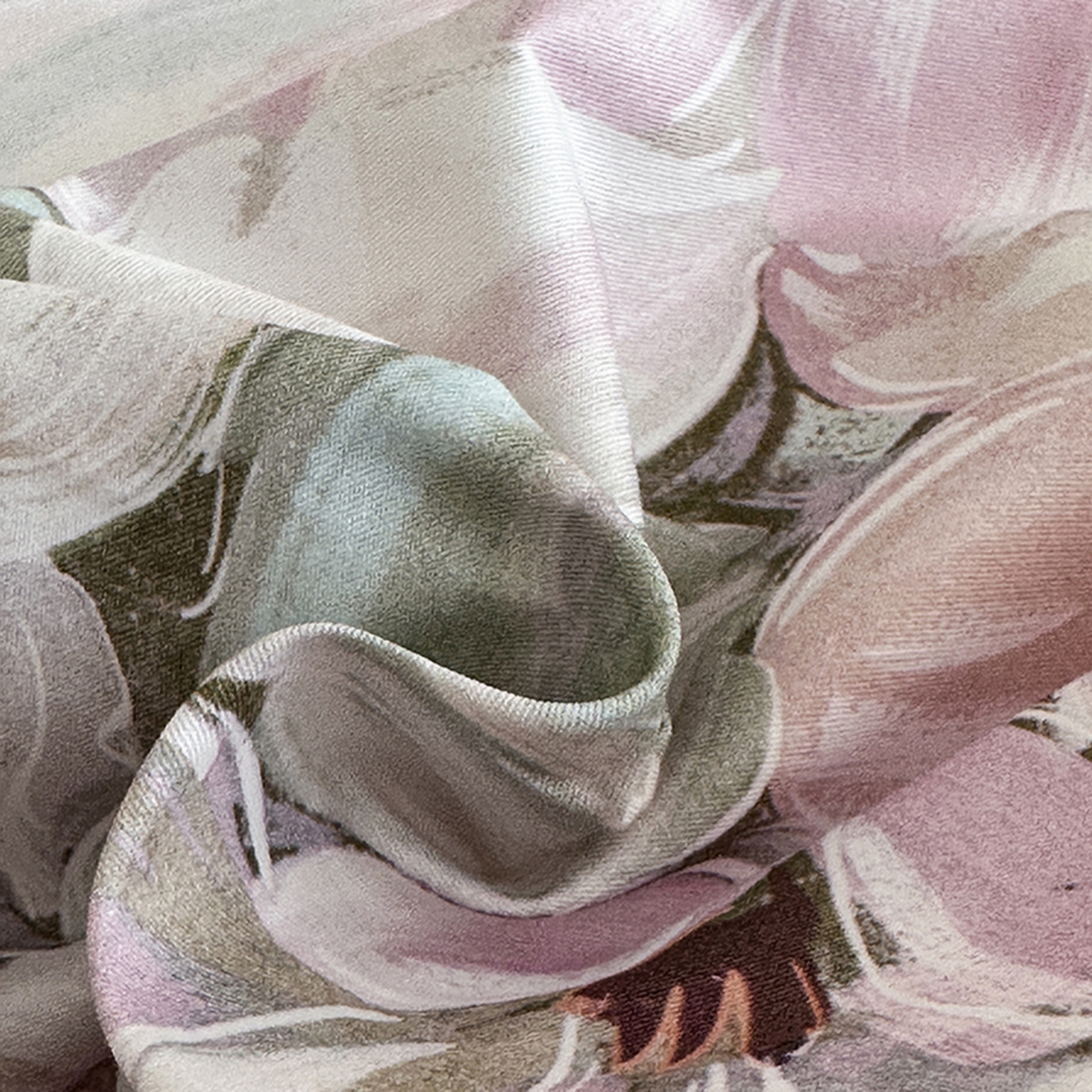 91家纺网 家纺一手货源 找家纺 眷恋家纺 2026新款全棉春夏铂金棉13376数码印花四件套 绽放序曲-粉