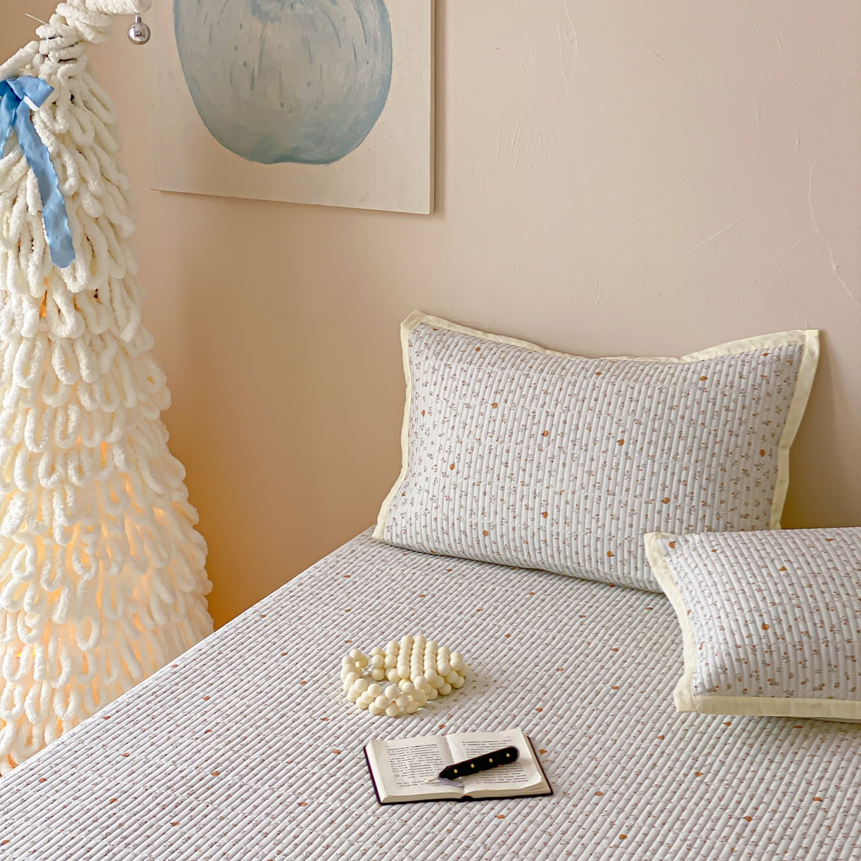 91家纺网 家纺一手货源 找家纺 黛舒家居 2026年春夏款纱洗莫代尔夹棉单床单床单单件床单三件套 鲜橙漫夏