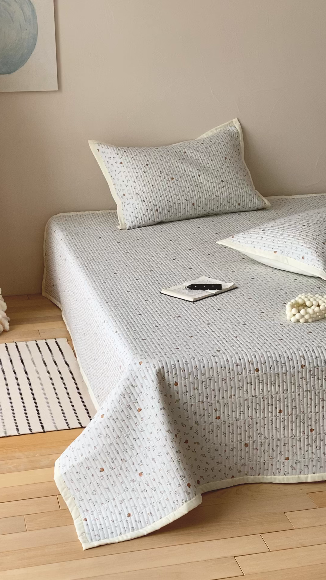 91家纺网 家纺一手货源 找家纺 黛舒家居 2026年春夏款纱洗莫代尔夹棉单床单床单单件床单三件套 鲜橙漫夏