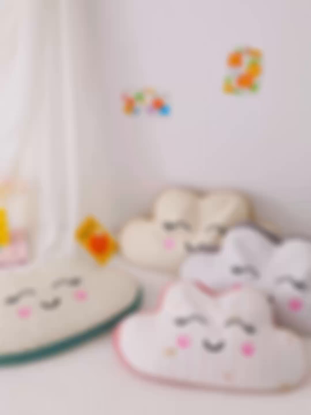 91家纺网 家纺一手货源 找家纺 （总）芯洲 2026新款全棉双层纱云朵可爱荞麦枕刺绣抱枕枕头枕芯