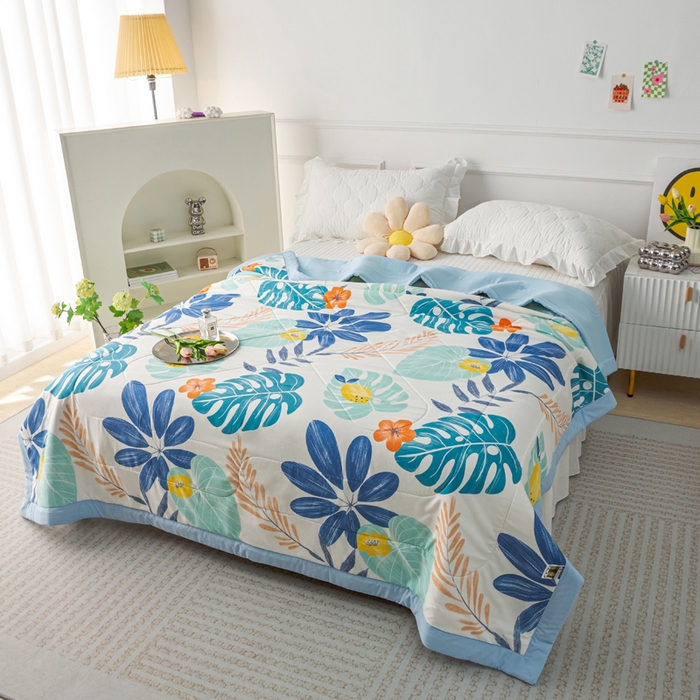 91家纺网 家纺一手货源 找家纺 美丽折家纺 2026新款乳胶被夏凉被空调被 春暖花开