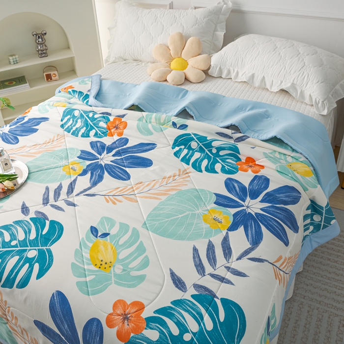 91家纺网 家纺一手货源 找家纺 美丽折家纺 2026新款乳胶被夏凉被空调被 春暖花开