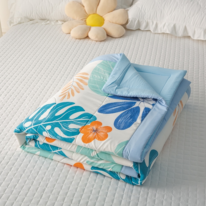 91家纺网 家纺一手货源 找家纺 美丽折家纺 2026新款乳胶被夏凉被空调被 春暖花开