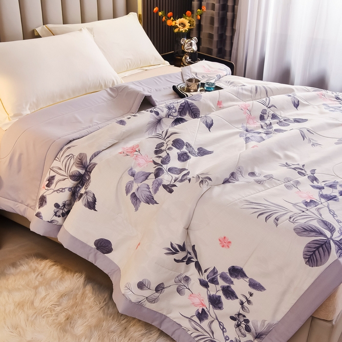 91家纺网 家纺一手货源 找家纺 美丽折家纺 2026新款乳胶被夏凉被空调被 春晓