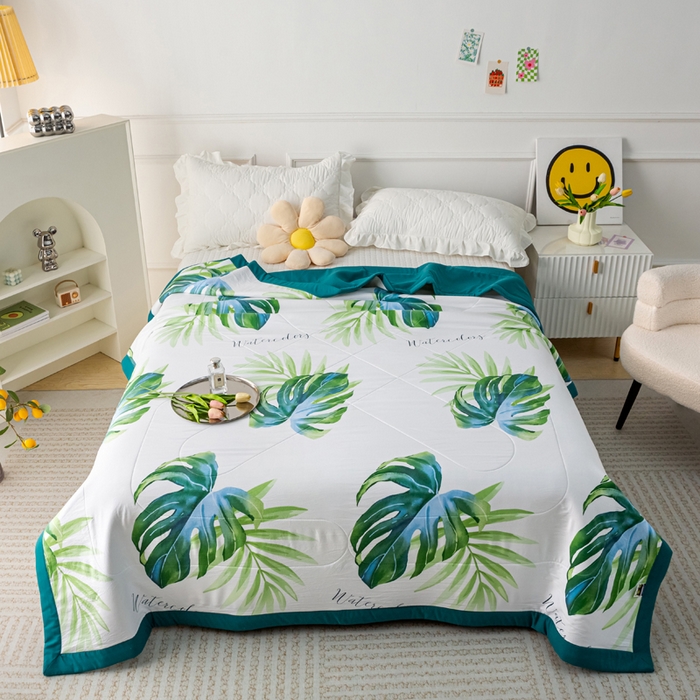 美丽折家纺 2026新款乳胶被夏凉被空调被 春意盎然